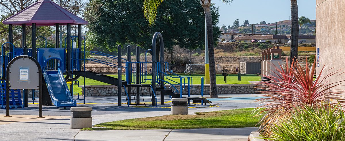 A newly renovated playground at Rio Hondo Park