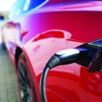EV Charger Red Car