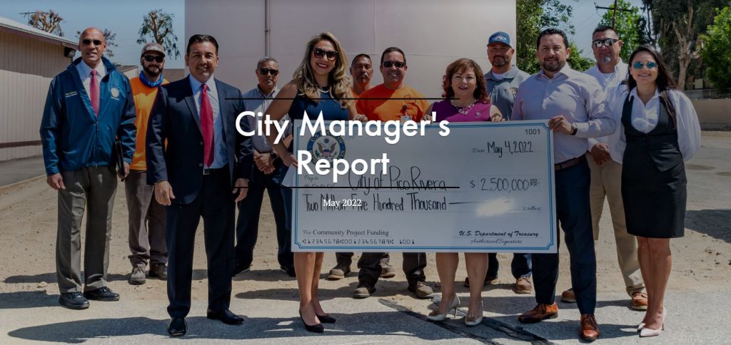 City managers report May 2022