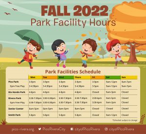 2023 Fall Facility Hours