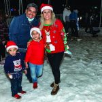 Holiday Extravaganza Family in Snow