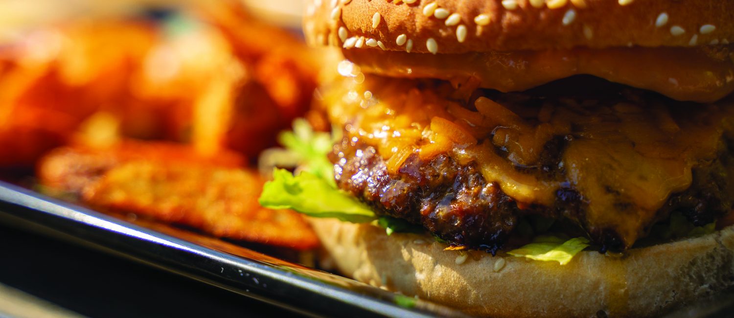 Restaurant Grant Burger on Tray