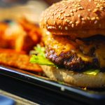 Restaurant Grant Burger on Tray