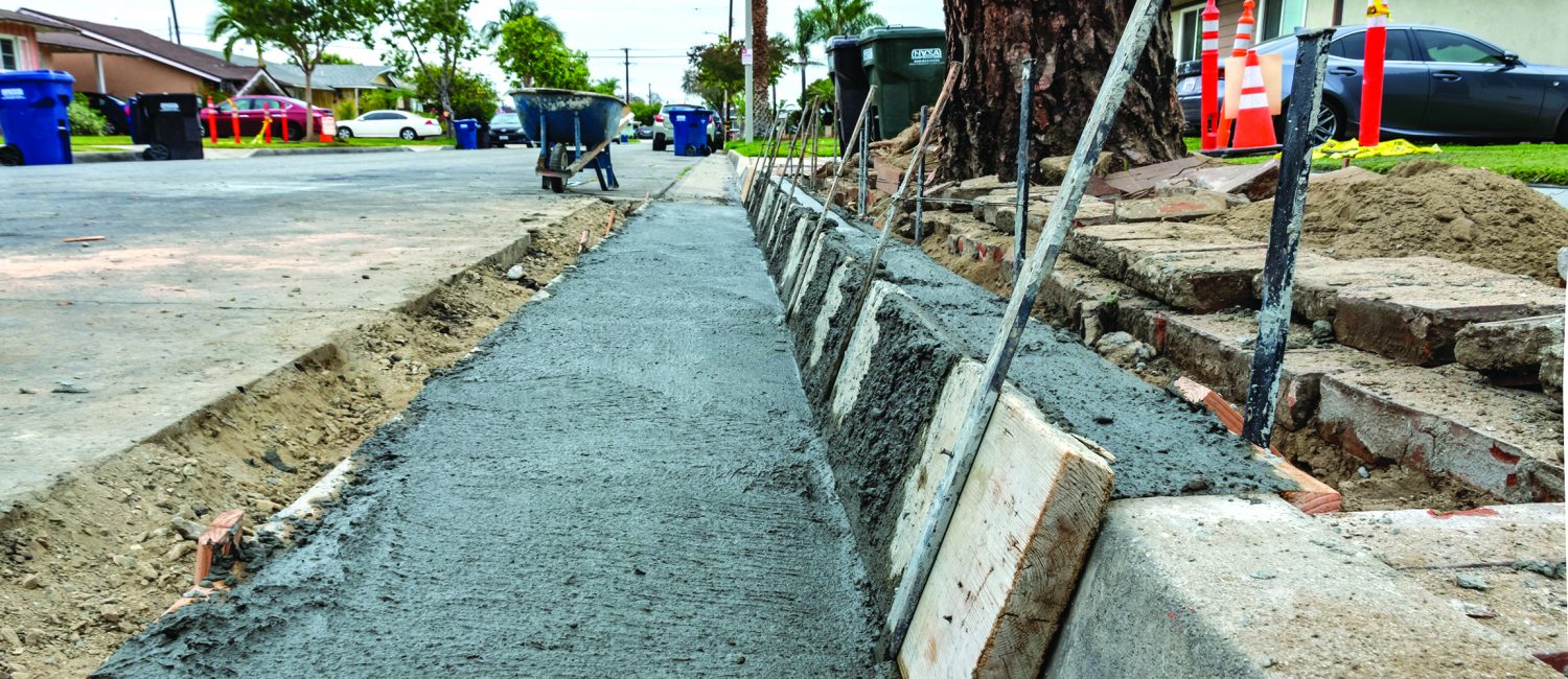 Gutter and Sidewalk