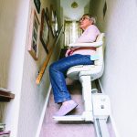 Chair on Rail Going Upstairs