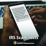 Sheriffs IRS SCAM TEXTS