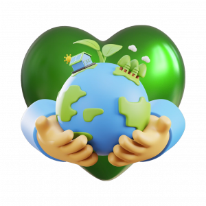 earth and hands