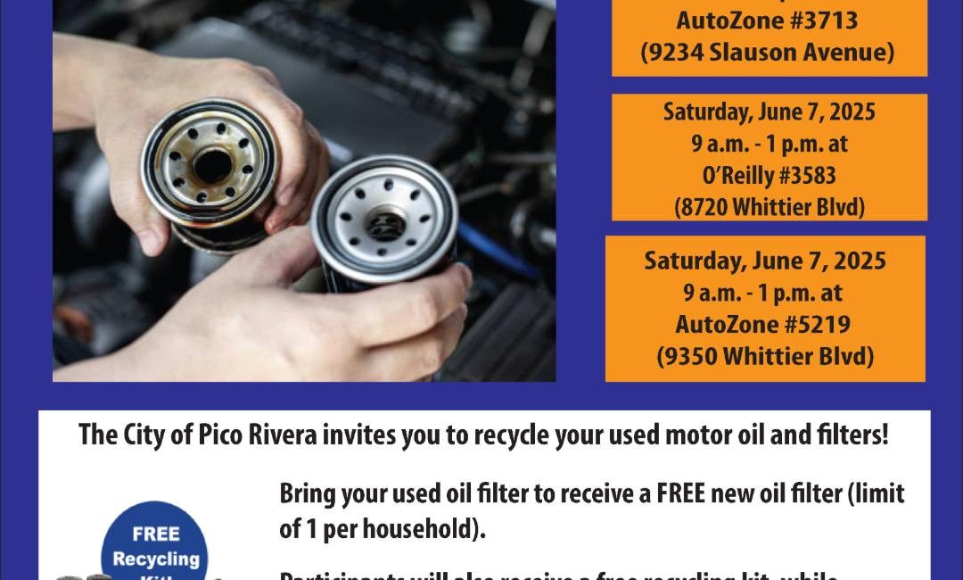 Free Oil Filter Exchange Events Flyer