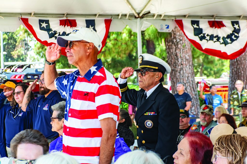 Memorial Day Ceremony at Veterans Monument 3 Veterans at the Memorial Day Ceremony