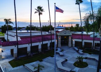 Drone view of the Senior Center