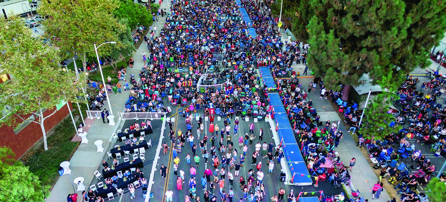SSF Drone Shot from Stage Looking Down Mines