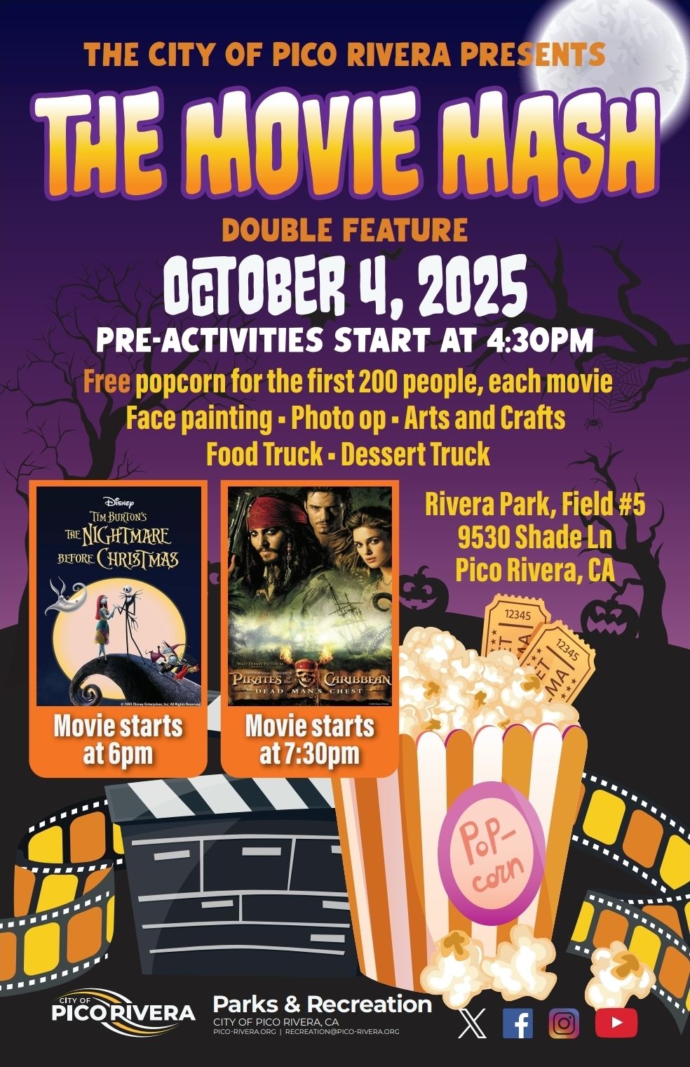 The Movie Mash Double Feature Flyer