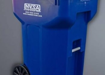Blue Recycling Bin