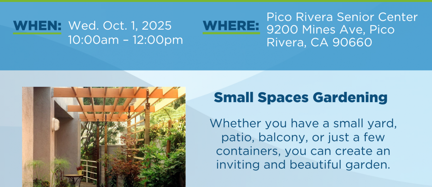 WRD ECO GARDENER PICO RIVERA SENIOR CENTER
