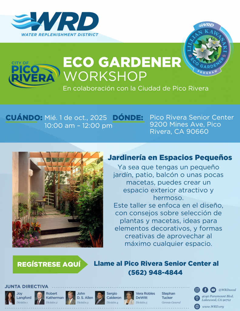 WRD ECO GARDENER PICO RIVERA SENIOR CENTER SPAN